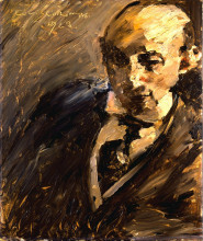 Копия картины "portrait of alfred kuhn" художника "коринт ловис"