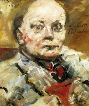 Копия картины "portrait of the poet herbert eulenberg" художника "коринт ловис"