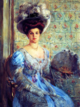 Репродукция картины "portrait of eleonore von wilke, countess finkh" художника "коринт ловис"