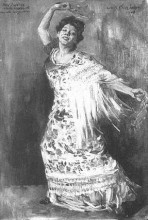 Репродукция картины "tilla durieux as a spanish dancer" художника "коринт ловис"