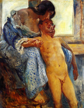 Копия картины "a mother&#39;s love" художника "коринт ловис"