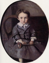 Картина "морис робер в детстве" художника "коро камиль"