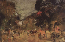 Картина "парижский бульвар" художника "коровин константин"