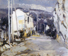 Копия картины "дорога в южном городе" художника "коровин константин"