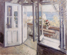 Репродукция картины "балкон в крыму" художника "коровин константин"