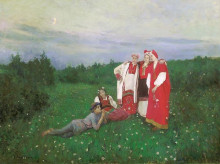Репродукция картины "северная идиллия" художника "коровин константин"