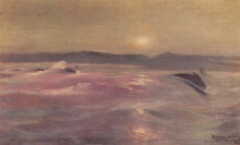Копия картины "ледовитый океан. мурманск" художника "коровин константин"
