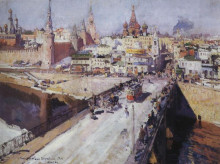 Копия картины "москворецкий мост" художника "коровин константин"