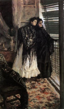 Копия картины "у балкона.испанки леонора и ампара" художника "коровин константин"