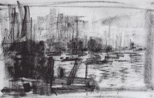Репродукция картины "гавань в марселе" художника "коровин константин"