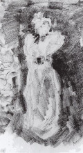 Репродукция картины "дама в шляпе" художника "коровин константин"