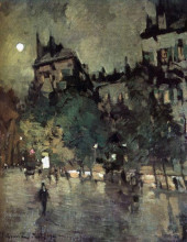 Картина "париж после дождя" художника "коровин константин"