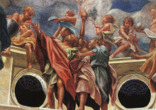 Копия картины "вознесение девы марии" художника "корреджо"