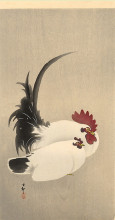 Картина "rooster and hen" художника "косон охара"