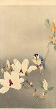 Картина "blue bird and magnolia" художника "косон охара"