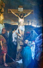 Картина "the crucifixion of jesus christ" художника "котарбинский вильгельм"