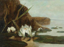 Картина "water lilies" художника "котарбинский вильгельм"