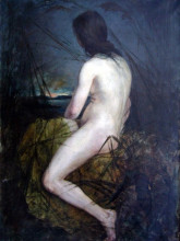 Копия картины "nude in the reeds" художника "котарбинский вильгельм"