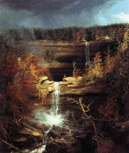 Картина "falls of the kaaterskill" художника "коул томас"