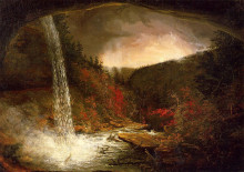 Копия картины "kaaterskill falls" художника "коул томас"