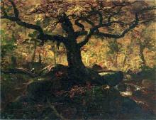 Картина "tree in the catskills" художника "коул томас"