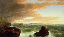 Копия картины "view across frenchman`s bay from mount desert island, after a squall" художника "коул томас"