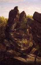 Картина "a rocky glen (in the shawangunks)" художника "коул томас"