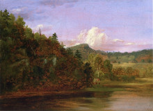 Копия картины "landscape (american lake in summer)" художника "коул томас"