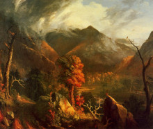 Копия картины "peace at sunset (evening in the white mountains)" художника "коул томас"