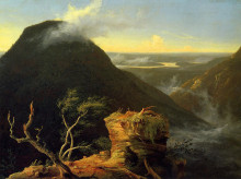 Картина "sunny morning on the hudson river" художника "коул томас"