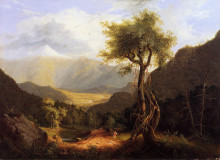 Картина "view in the white mountains" художника "коул томас"