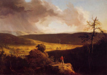 Картина "view of l`esperance on the schoharie river" художника "коул томас"