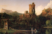 Копия картины "landscape composition italian scenery" художника "коул томас"