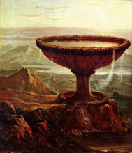 Картина "the titan`s goblet" художника "коул томас"