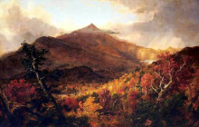 Репродукция картины "schroon mountain, adirondacks" художника "коул томас"