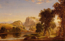 Картина "sketch for &quot;dream of arcadia&quot;" художника "коул томас"