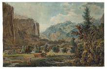 Копия картины "lauterbrunnental nach norden" художника "кох йозеф антон"