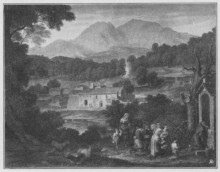 Копия картины "kloster s. francesco di civitella im sabinergebirge" художника "кох йозеф антон"