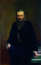 Копия картины "портрет издателя и публициста алексея сергеевича суворина" художника "крамской иван"