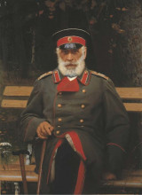 Репродукция картины "portrait of admiral login loginovich heyden" художника "крамской иван"