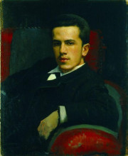 Репродукция картины "портрет анатолия ивановича крамского, сына художника" художника "крамской иван"