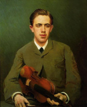 Репродукция картины "портрет николая ивановича крамского, сына художника" художника "крамской иван"