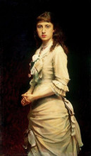 Репродукция картины "портрет софьи ивановны крамской, дочери художника" художника "крамской иван"