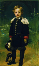 Репродукция картины "портрет сергея крамского, сына художника" художника "крамской иван"