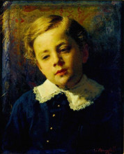 Копия картины "портрет сергея крамского, сына художника" художника "крамской иван"