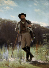 Копия картины "portrait of the painter ivan shishkin" художника "крамской иван"