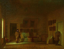 Репродукция картины "осмотр старого дома" художника "крамской иван"