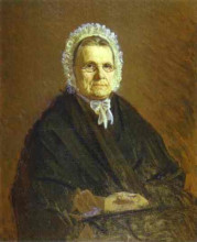 Репродукция картины "portrait of theodora saltykova, the painter`s mother in law" художника "крамской иван"