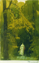 Репродукция картины "вера николаевна третьякова в кунцеве" художника "крамской иван"