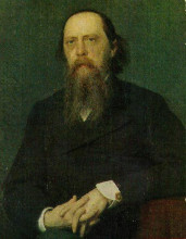 Копия картины "portrait of the author mikhail saltykov shchedrin" художника "крамской иван"